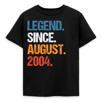 Légende depuis août 2004 Anniversaire - T-shirt Enfant - noir - Devant - AI Model Kid Female (0cm)