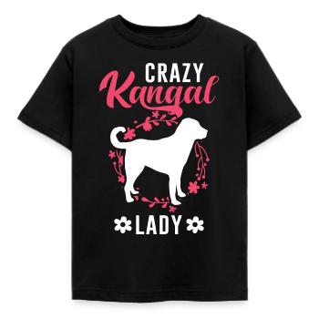 Crazy Kangal dame Anatolian Berger Chien - T-shirt Enfant - noir - Devant - AI Model Kid Female (0cm)