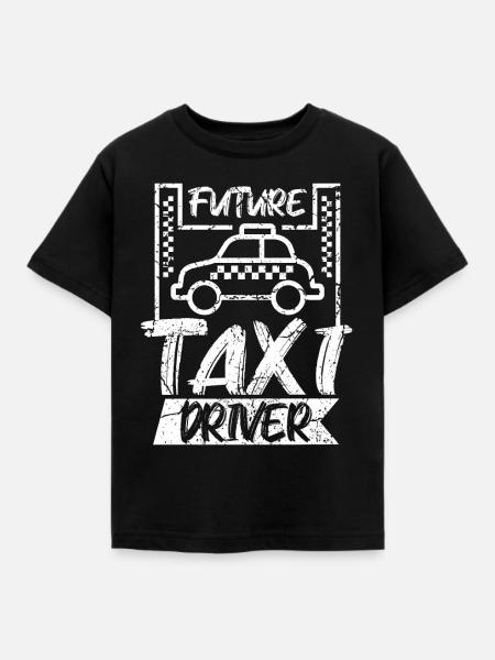 Future taxi driver - Kinder T-Shirt - Schwarz