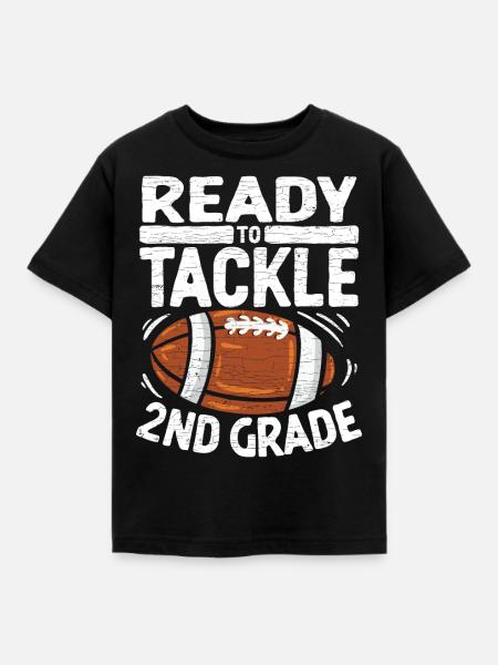 2. Klasse Schüler Schulkind - Kinder T-Shirt - Schwarz