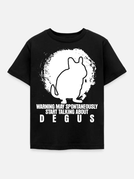 Degu Saying Degus - Kinder T-Shirt - Schwarz