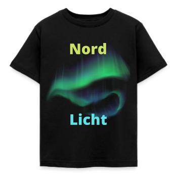 Nord Licht - Kinder T-Shirt - Schwarz - Vorne - AI Model Kid Female (0cm)
