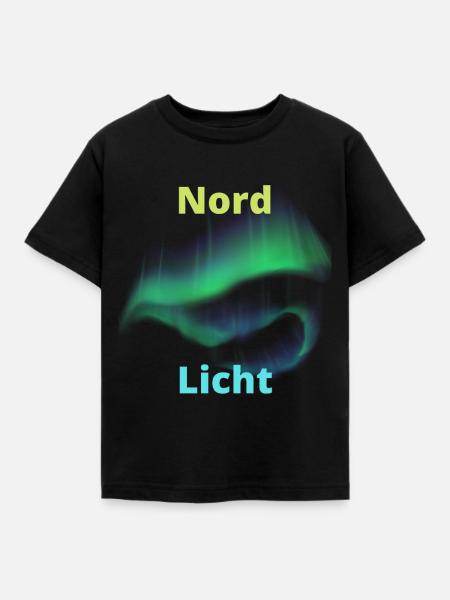 Nord Licht - Kinder T-Shirt - Schwarz
