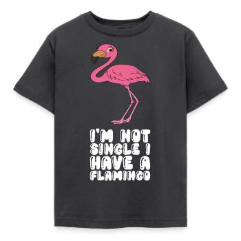 Drôles de graphismes flamants roses - T-shirt Enfant - charbon - Devant - AI Model Kid Female (0cm)