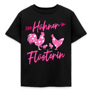 Huhn Hühner Flüstererin - Kinder T-Shirt - Schwarz - Vorne - AI Model Kid Female (0cm)