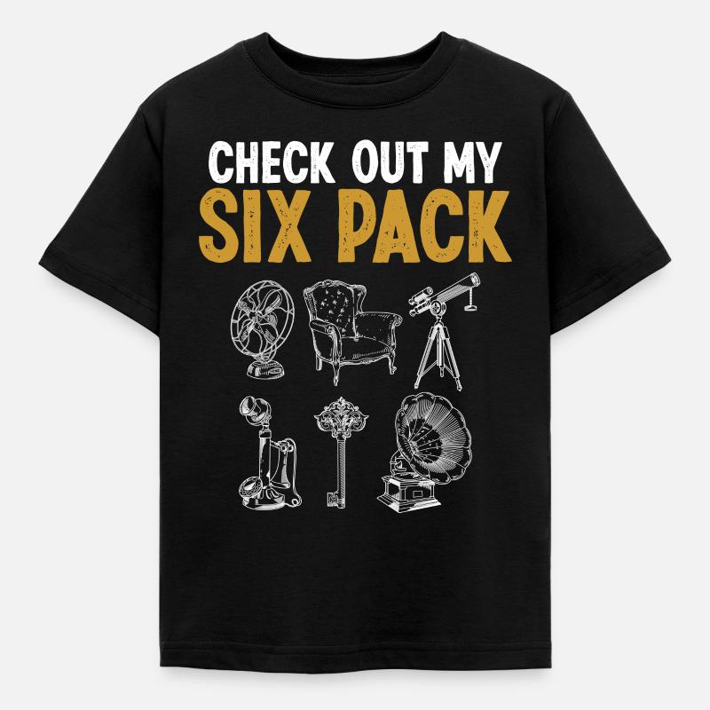 Antiquités Découvrez mon Six Pack Collection d’Antiquités - T-shirt Enfant - noir