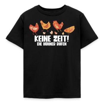 Huhn Hühner - Kinder T-Shirt - Schwarz - Vorne - AI Model Kid Female (0cm)