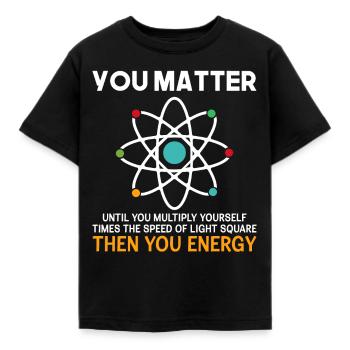 Funny science They are important until they - Kids' T-Shirt - black - Front - AI Model Kid Female (0cm)