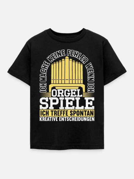 Orgel Organist - Kinder T-Shirt - Schwarz