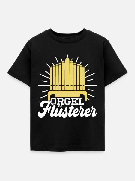 Orgel Organist - Kinder T-Shirt - Schwarz
