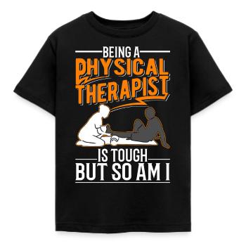 Physiotherapist Physiotherapy Physio - Kids' T-Shirt - black - Front - AI Model Kid Female (0cm)