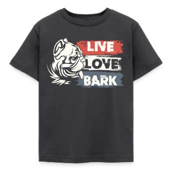 Lebe Liebe Belle - Kinder T-Shirt - Dunkelgrau - Vorne - AI Model Kid Female (0cm)