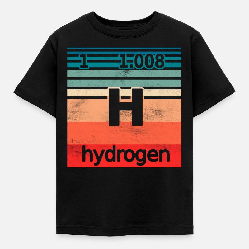 Hydrogène Hydrogène Élément Energie - T-shirt Enfant - noir
