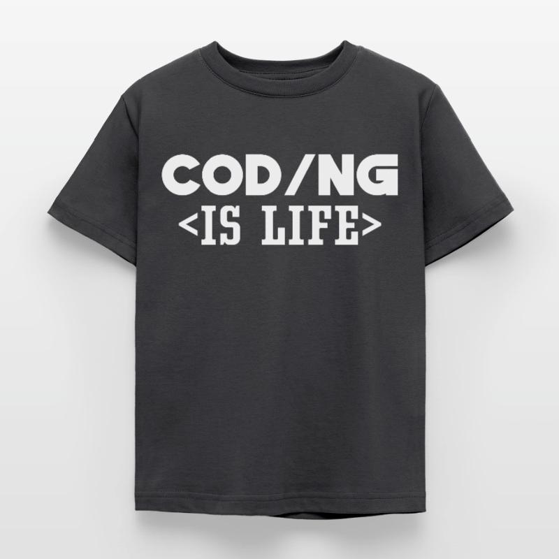 Le codage est un programmeur de code de vie Coder T-shirt Enfant