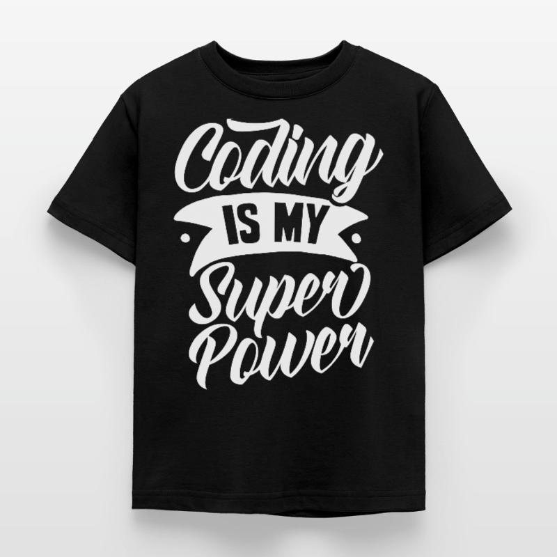 Coding Ist Meine Superkraft Coder Programmierer Kinder T-Shirt