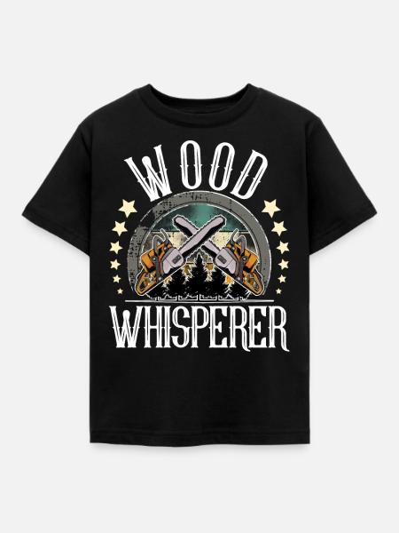 Holzfäller - Kinder T-Shirt - Schwarz