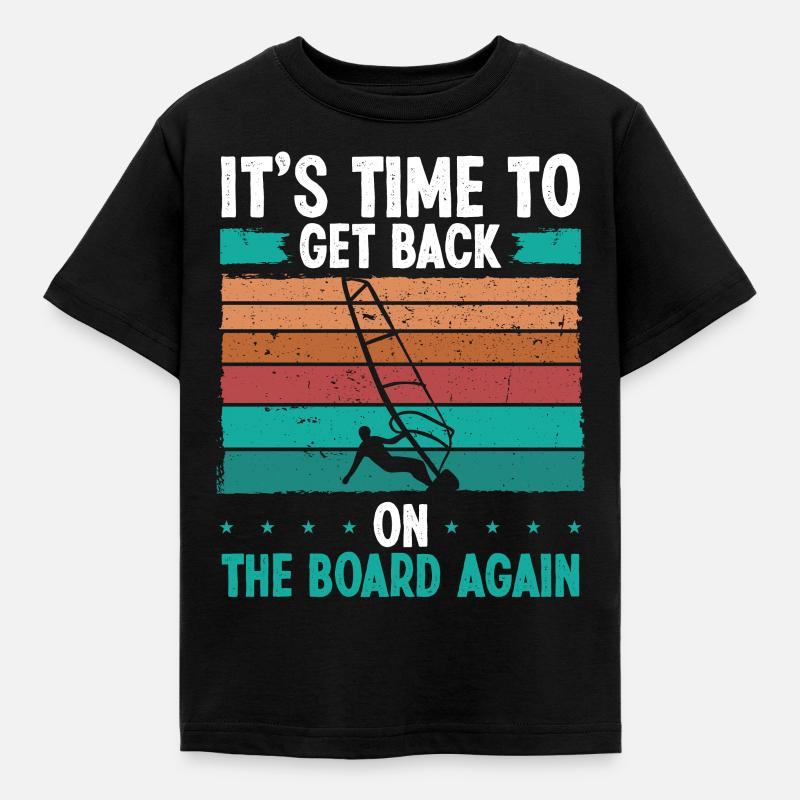 Windsurf session Planche à voile Windsurf Windsurf - T-shirt Enfant - noir