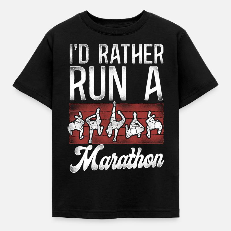 Running Runner Half Marathon - Kids' T-Shirt - black