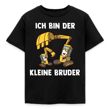 Bagger Kleiner Bruder - Ich bin der kleine Bruder - Kinder T-Shirt - Schwarz - Vorne - AI Model Kid Female (0cm)
