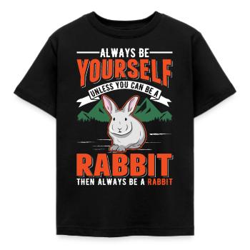 Lapin Lapin Lapin Lapin - T-shirt Enfant - noir - Devant - AI Model Kid Female (0cm)