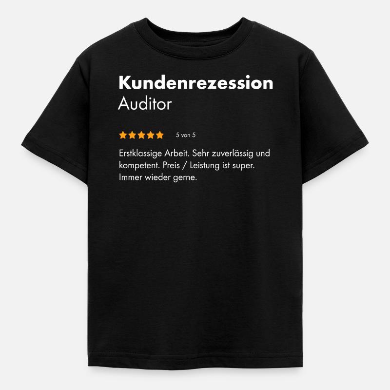 Auditor I Audit Motiv für internen oder externen - Kinder T-Shirt - Schwarz