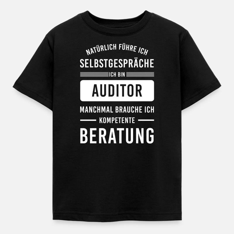 Auditor I Audit Motiv für internen oder externen - Kinder T-Shirt - Schwarz