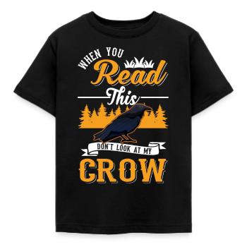 Corbeau Corbeau Corbeau Corbeau Gardant Corbeau Éleveur - T-shirt Enfant - noir - Devant - AI Model Kid Female (0cm)