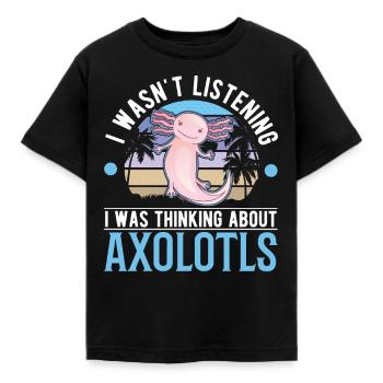 Axolotl Cadeau Queue Lurch - T-shirt Enfant - noir - Devant - AI Model Kid Female (0cm)