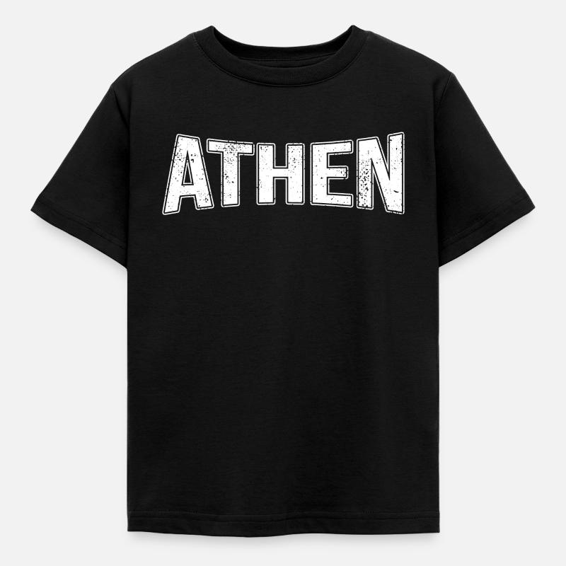 Athen - Kinder T-Shirt - Schwarz