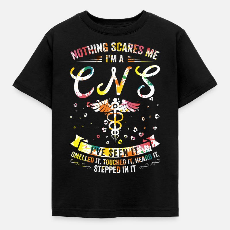 Nothing scares me - CNS - Kids' T-Shirt - black