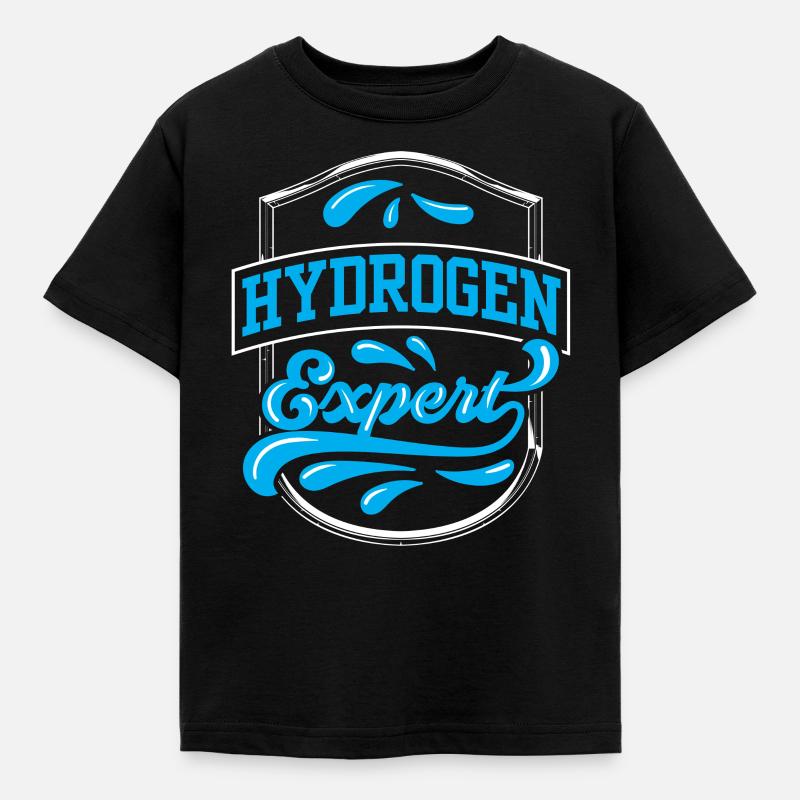 Hydrogen Expert Hydrogène Élément d’énergie - T-shirt Enfant - noir