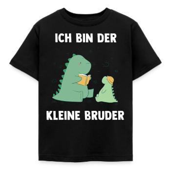 Dino Brüder Kleiner Bruder - Ich bin der kleine - Kinder T-Shirt - Schwarz - Vorne - AI Model Kid Female (0cm)