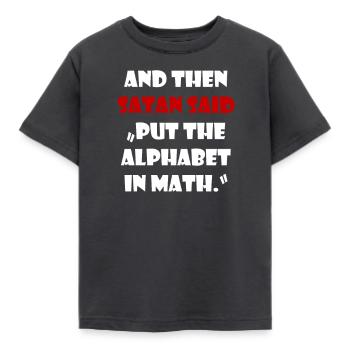 Said Satan - Kids' T-Shirt - dark grey - Front - AI Model Kid Female (0cm)