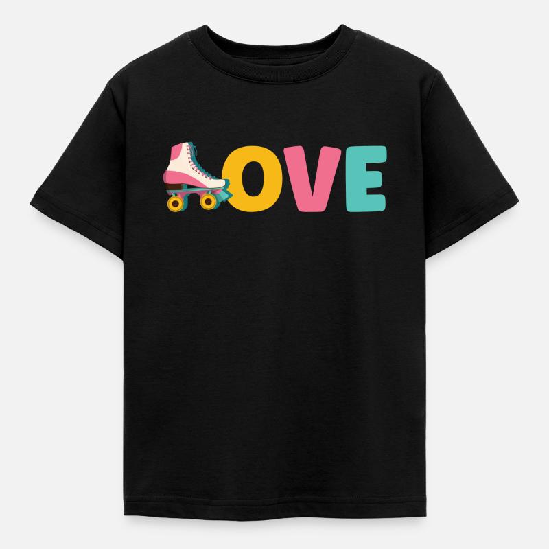 Roller Skate Roller Skating Roller Derby - T-shirt Enfant - noir