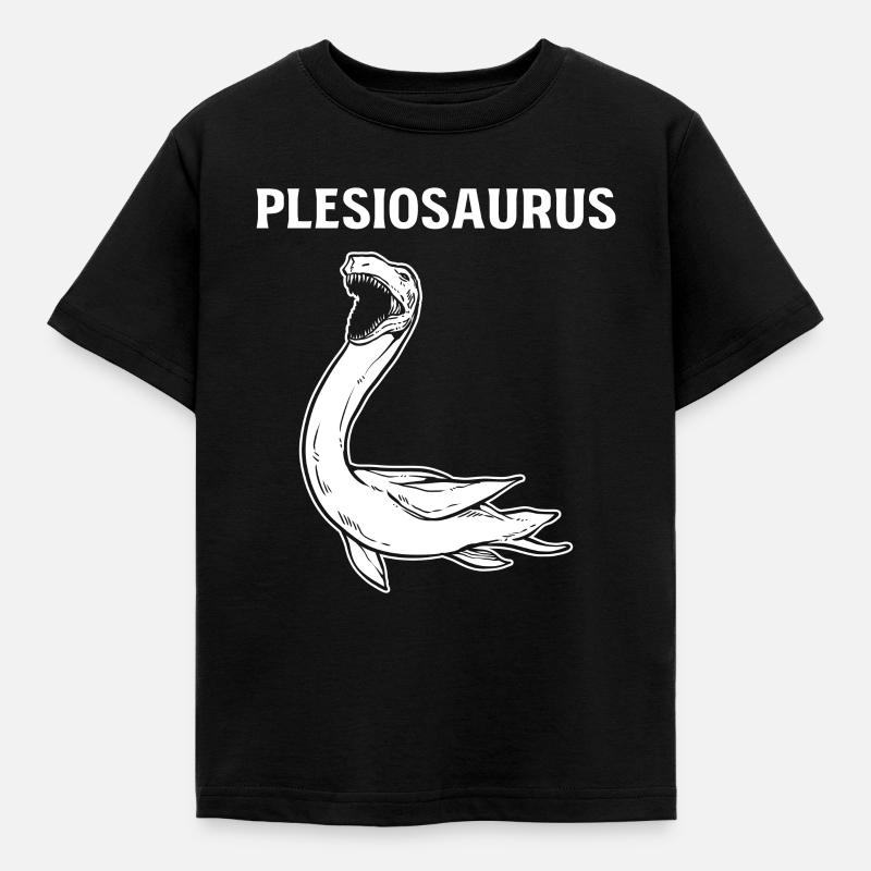 Plesiosaurus Dinosaur - Kinder T-Shirt - Schwarz