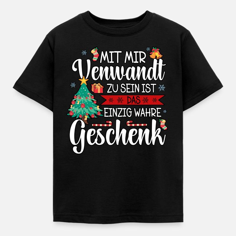 Weihnachten - Kinder T-Shirt - Schwarz