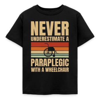 Ne sous-estimez jamais un - T-shirt Enfant - noir - Devant - AI Model Kid Female (0cm)
