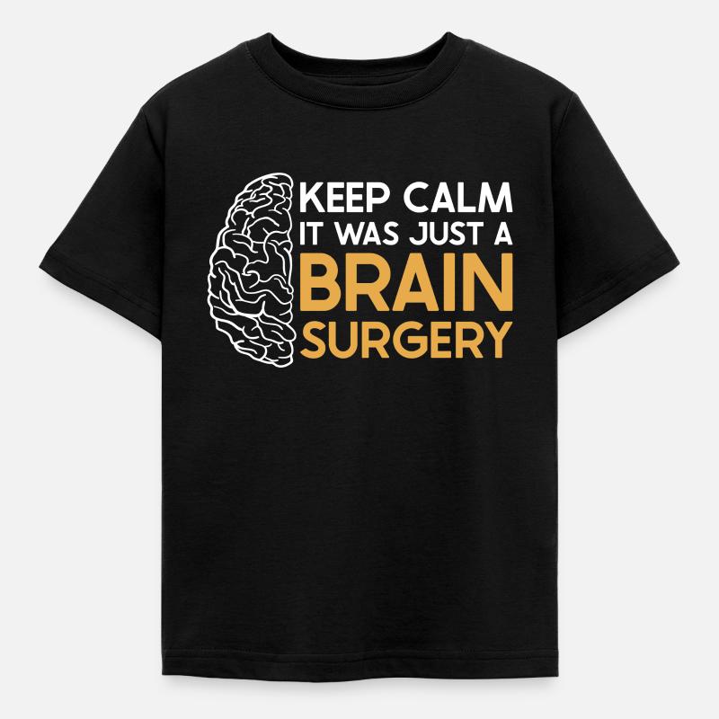 Brain Surgery Joke Brain Surgery Awareness Gift - Kids' T-Shirt - black