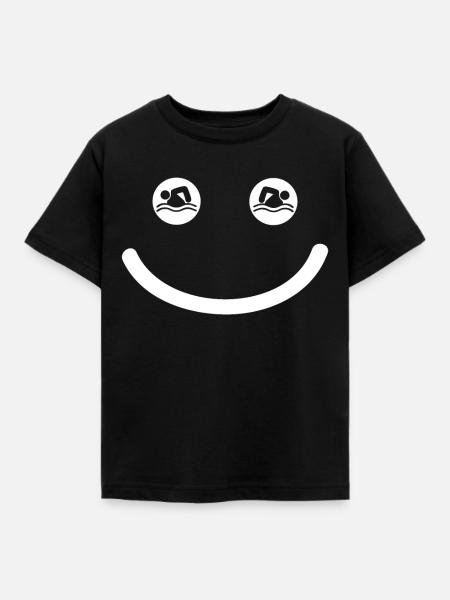 Schwimmer Schwimmen Spruch - Kinder T-Shirt - Schwarz