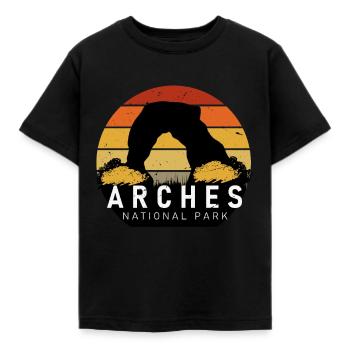 Arches Utah Moab Canyon National Park Randonnée - T-shirt Enfant - noir - Devant - AI Model Kid Female (0cm)