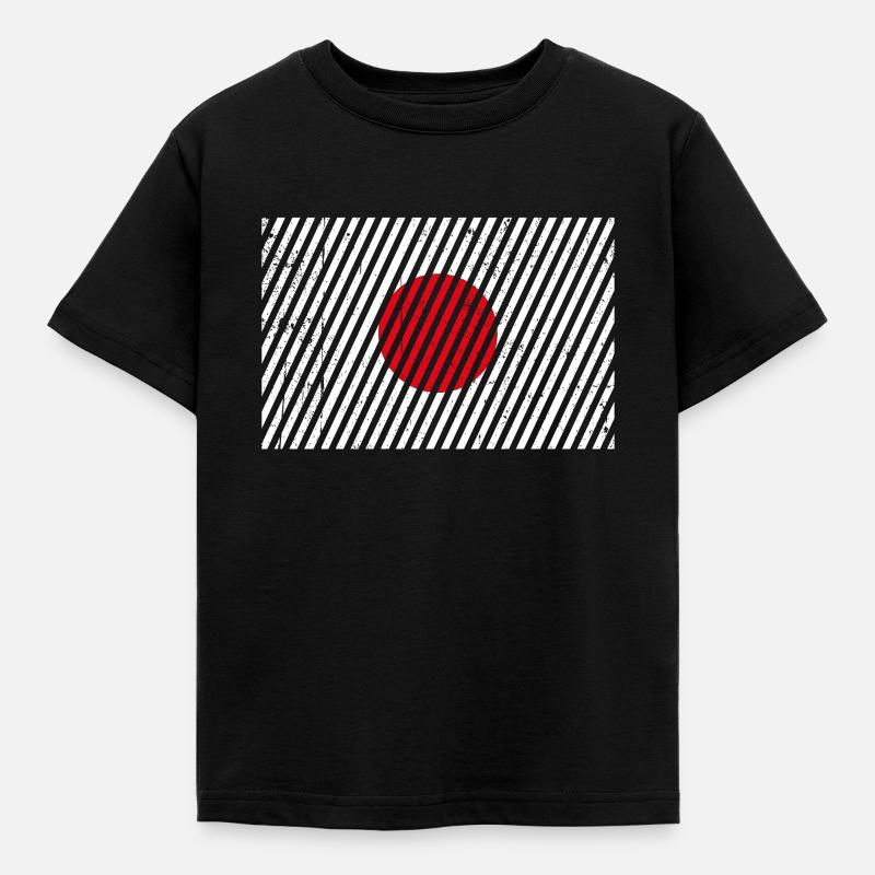 Drapeau du Japon - T-shirt Enfant - noir