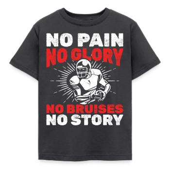 Football Player Coach Lustig - Kids' T-Shirt - dark grey - Front - AI Model Kid Female (0cm)