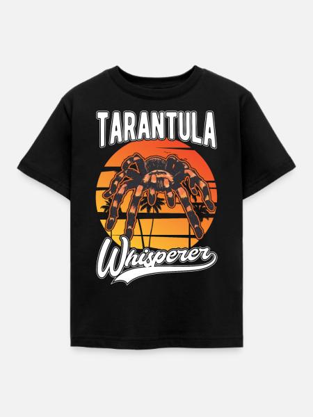 Tarantel Flüsterer Tarantula Whisperer - Kinder T-Shirt - Schwarz