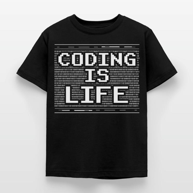Coding is Life Coder Code Programmer Kids' T-Shirt