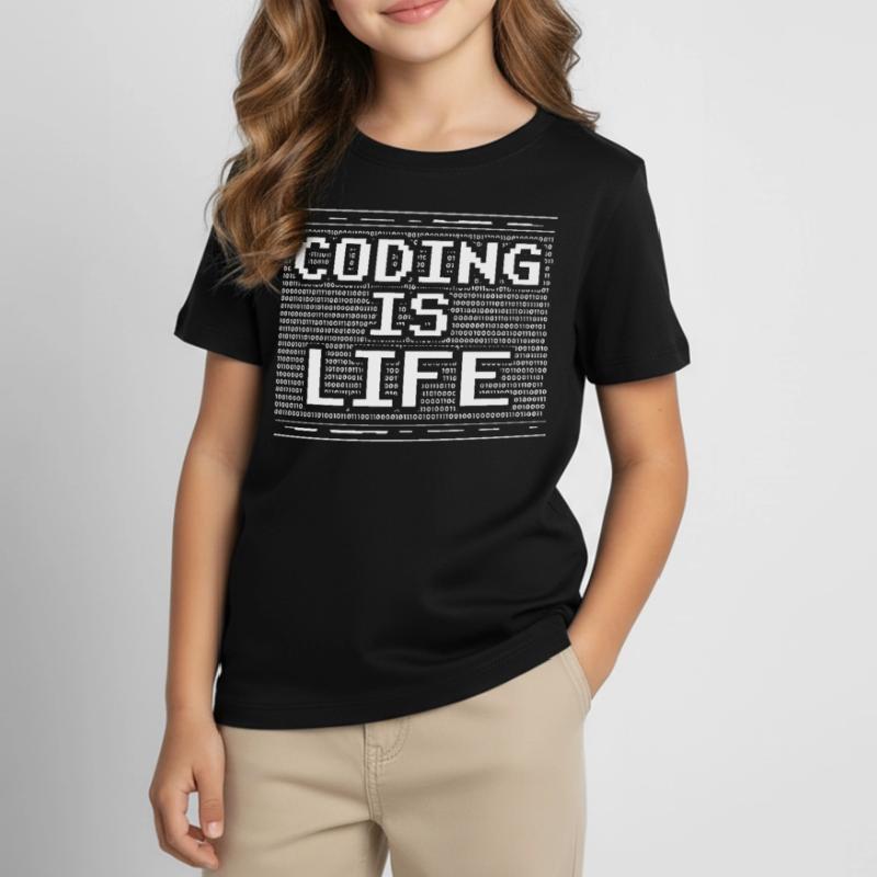 Coding is Life Coder Code Programmer Kids' T-Shirt