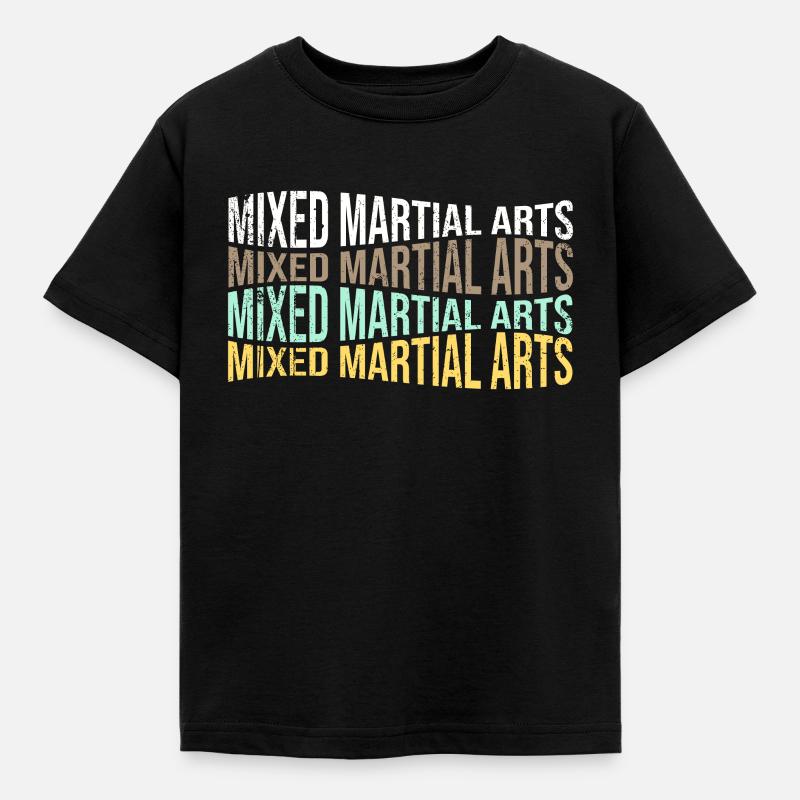 mma - Kinder T-Shirt - Schwarz
