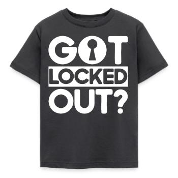 Locksmith Lock Picking Employee Locksmith - Kids' T-Shirt - dark grey - Front - AI Model Kid Female (0cm)