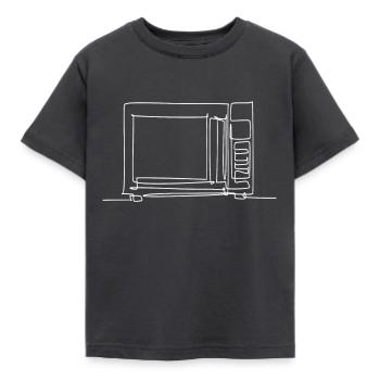 Microwave oven Microwave oven - Kids' T-Shirt - dark grey - Front - AI Model Kid Female (0cm)