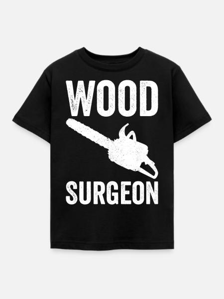 Chirurgien du bois menuisier Charpentier - T-shirt Enfant - noir