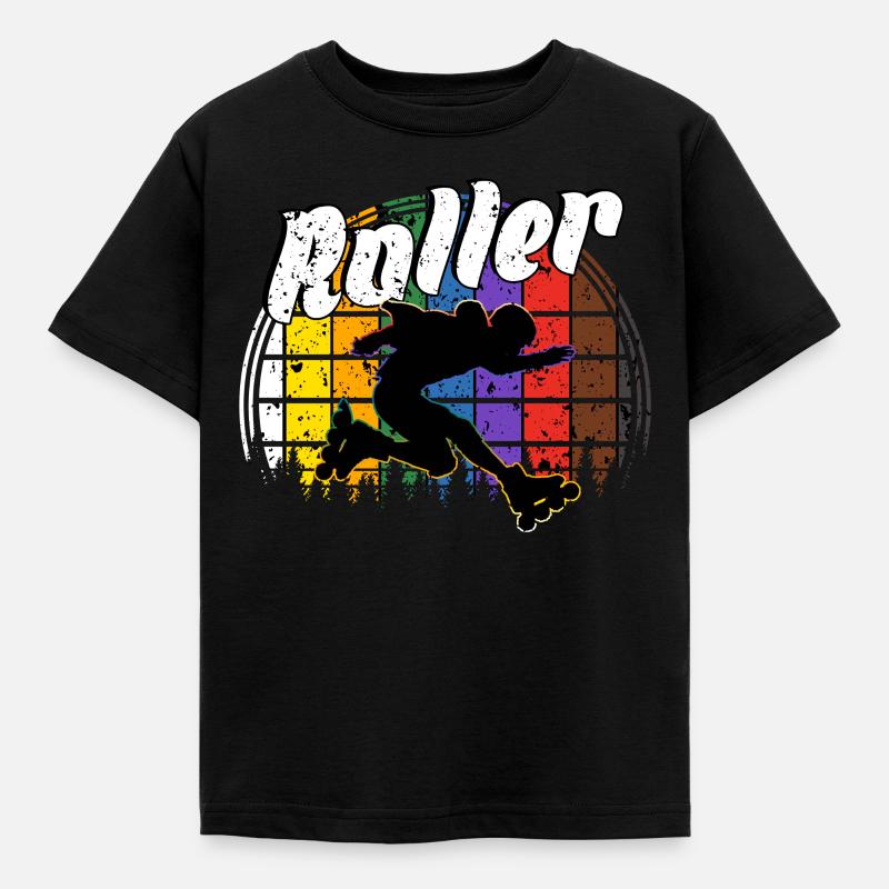Rollerblades - Kids' T-Shirt - black